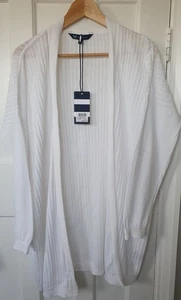 CREW CLOTHING CO Women's White Holcombe Cardigan L -Brand New With Tag RRP £65 - Picture 1 of 9