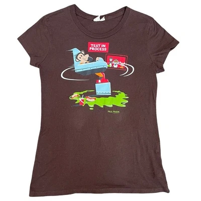 Camiseta De Colección Paul Frank Julius Mono Marrón Gráfico L Prueba en Progreso Y2K Foto 1 de 4