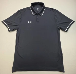 Polo Under Armour uomo L grigia bianca golf sciolta manica corta uso limitato - Foto 1 di 6