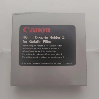Canon 48mm Gelatin Filter Holder II Rare Original, Excellent Condition - Image 1 of 4