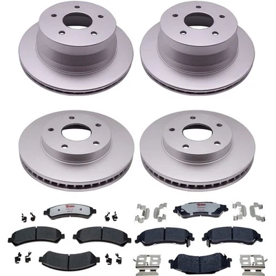 KIT-210513-1360 Raybestos Juego de 4 Ruedas Disco de Freno y Kits de Pastillas Delanteras y Traseras Foto 1 de 4