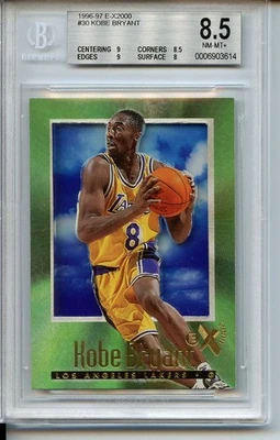 BGS 8.5 1996 SKYBOX E-X2000 KOBE BRYANT #30 ROOKIE RC NM-MT+ - Image 1 of 2