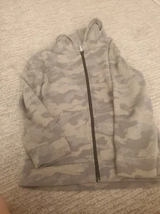Old Navy Kids Size Large (10-12) Gray Camo Uniform Zip Hoodie - Picture 1 of 3