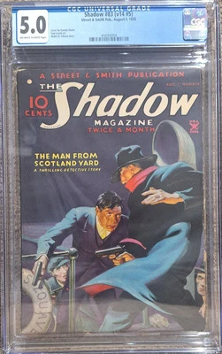 CGC 5.0 THE SHADOW #83 (V14 #5) 1 DE AGOSTO DE 1935 ¡¡SOLO 1 EN EL CENSO DE CGC!!! Foto 1 de 2