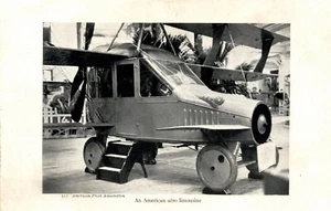 1917 Curtiss Autoplane Flying Armoured Car Print - American Aero Limouine C10 - Picture 1 of 2