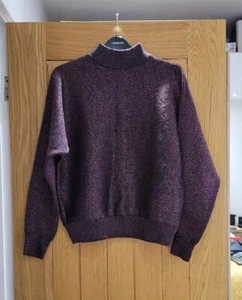 Topshop Pink Glitter Sweatshirt Jumper Size 8 - Picture 1 of 6