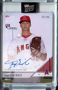 2018 TOPPS NOW ROAD TO OPENING DAY AUTOGRAPH #OD-171A TROY SCRIBNER ANGELS 45/99 - Picture 1 of 1