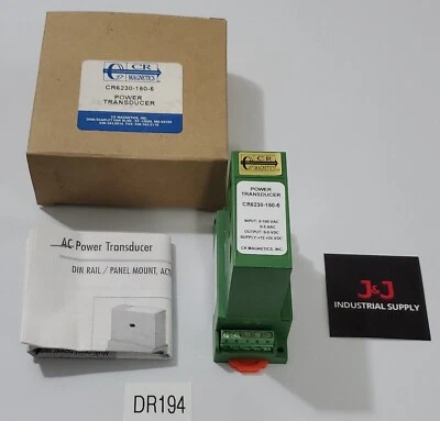 *NEW IN BOX* CR Magnetics CR6230-150-5  Power Transducer 150Vac 24Vdc + Warranty - Image 1 of 4