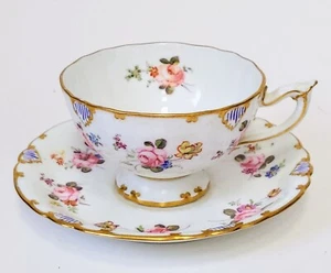 Antique 1914 Royal Crown Derby Fine Bone China Teacup & Saucer, Unresearched AF. - Picture 1 of 24