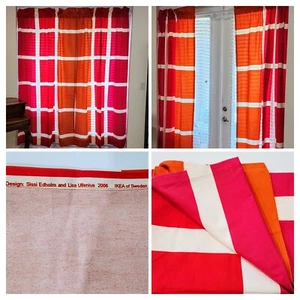 IKEA Sweden Custom Curtain Panels Designer Fabric Sissi Edholm & Lisa Ullenius - Picture 1 of 8