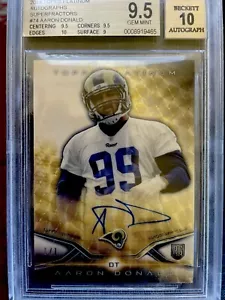 aaron donald 1/1 auto Rookie Topps 74 - Picture 1 of 2