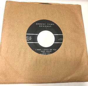 Francis Lanier  Ava LaVon 7" 45 Record I Wish I Could See You Once Again / The W - Picture 1 of 5
