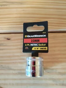 GearWrench Socket 3/8 In Drive, 6 Point 22mm Socket - New - Picture 1 of 3
