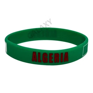 Algerien Armband / Algerien Flagge Silikon Kautschuk Armband - Bild 1 von 3