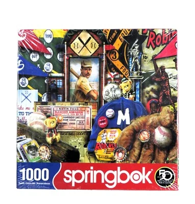 Springbok Vintage Baseball 1000 Piece Jigsaw Puzzle New & Sealed - Image 1 of 4