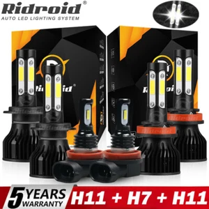For Hyundai Santa Fe Sport 2013-2016 6x Combo LED Headlight Fog Light Bulbs Kit - Picture 1 of 12