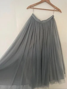 ASOS Soft Grey Tulle Skirt uk 8 - Picture 1 of 3