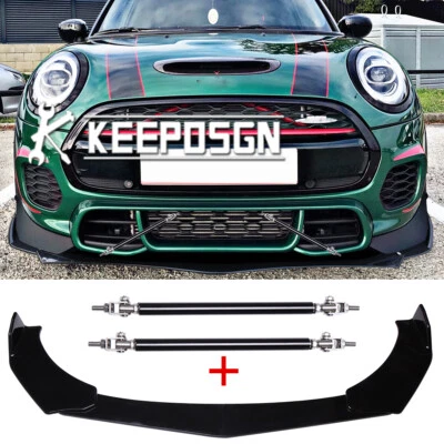Parachoques delantero divisor de labios varillas de puntal para MINI Cooper S JCW F55 F56 F57 Foto 1 de 4