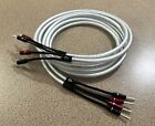 Chord Company ClearwayX Speaker Cables Terminated with Ohmic Banana Plugs, 2m/pr