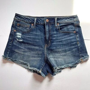 American Eagle Outfitters Jeansshorts Größe 8 hoher Bund Festival Midi Curve Love - Bild 1 von 13