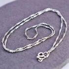20” 1.6mm, vintage Italian sterling silver 925 twisted s link chain necklace