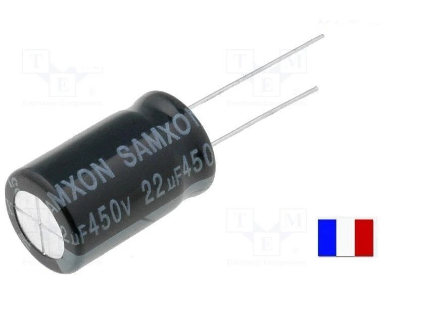 condensateur chimique Radial  22uf 22µF 450v 105° C Ø12,5x20mm - Photo 1/1