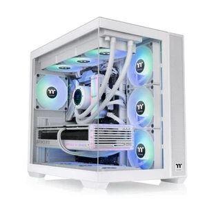 ThermalTake View 380 TG ARGB Snow Mid Tower Chassis - Picture 1 of 3