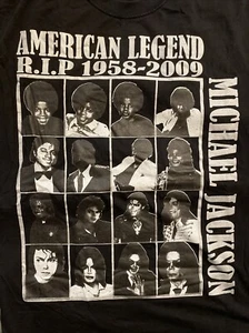 MICHAEL JACKSON American Legend 1958-2009 huge 3XL T Shirt Black XXXL JACKSON5 - Picture 1 of 5