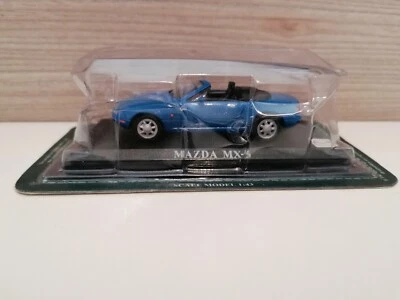 MAZDA MX - 5 BLUE 1:43  1 / 43 EDIZIONE DEL PRADO EDICOLA MODEL CAR AUTO - Immagine 1 di 4