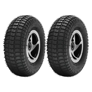 2x Front Wheel 9x3.50-4 Tire Rim 15mm for Electric Mobile Scooter Wheelchair - Picture 1 of 11