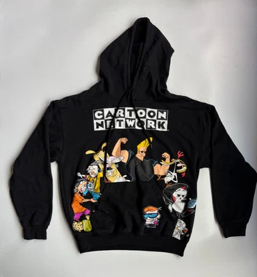 Sudadera con Capucha Multipersonaje Cartoon Network Johnny Bravo Dexter Grim 2022 Retro M Foto 1 de 4