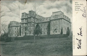 Postal de Easton Pennsylvania Lafayette College 1906 UDB a Great Meadows NJ - Imagen 1 de 2