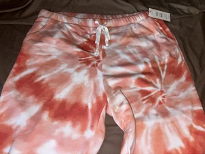 PANTALONES DEPORTIVOS SECRET TREASURES XL (16-18) NARANJA/BLANCO CORBATA NUEVOS CON ETIQUETAS - Imagen 1 de 11