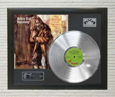 Jethro Tull - Aqualung SILVER Framed Legends Of Music LP Record Display.  - Image 1 of 4