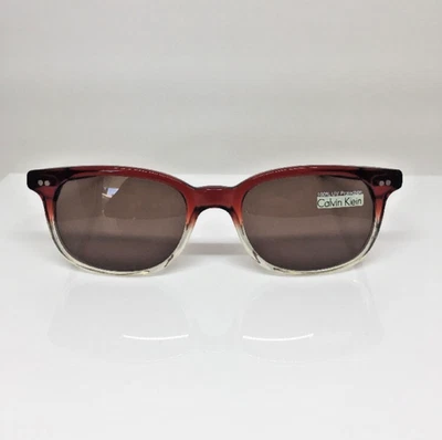 New VINTAGE CALVIN KLEIN Sunglasses CK 715 Burgundy Col. 087 Size: 49-18mm Italy - Image 1 of 4