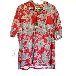New Cooke Street Hawaiian Islands 100% Cotton Mens Shirt Size XL NWT
