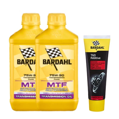 2 LT OLIO BARDAHL TRASMISSIONI CAMBIO MANUALE MTF 75W90 GL-4 + ADDITIVO T&D
