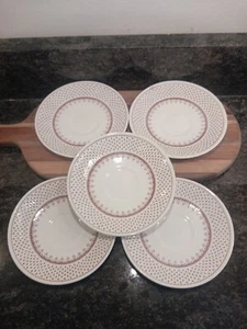 Franciscan Orleans ENGLISH IRONSTONE Brown 5.5 Inche Saucers. 5 Of Them - Picture 1 of 5