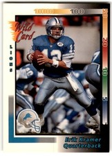 1992 Wild Card NFL Prototypes Erik Kramer #P-10 Detroit Lions