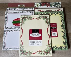 Christmas Specialty Printer Paper Invitations Lot Of 7 Packs NOS - Picture 1 of 7