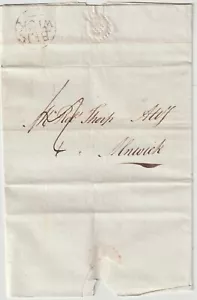 1797 BERWICK CIRCOLARE PMK LETTERA PAT DICKSON A ROBERT THORP AT ALNWICK E/L - Foto 1 di 3