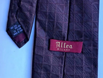 Altea  brown with red checks   all Silk Tie.Made in Italy 🇮🇹 - Image 1 of 4