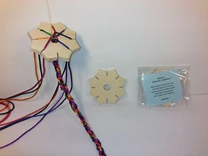 10 x Knüpfstern zum knüpfen von Schnüren wie Knüpfblume Schnäppchen - Bild 1 von 3