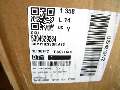 Compressor Electrolux genuíno 5304529284 novo na caixa - Imagem 1 de 2