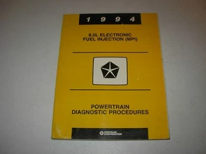 1994 Chrysler 8.0L Fuel Injection Powertrain Diagnostic Procedures Manual (MPI) - Picture 1 of 6