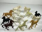 Vintage Large Lot of 13 Mixed Horses Plastic Figures Marx Other Brands Read!