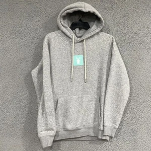 Dutch Bros Coffee Mens Small M Hoodie Pullover Sweater Gray Heathered Drawstring - Picture 1 of 6
