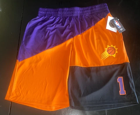 BRAND NEW W/TAGS DEVIN BOOKER #1 PHOENIX SUNS BASKETBALL SHORTS SIZE L Cover
