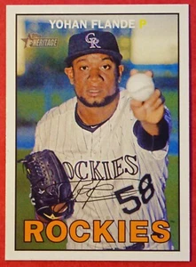 2016 Topps Heritage Yohan Flande #298 (Rockies) NM+ - Picture 1 of 1