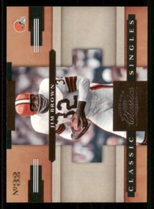 2008 Donruss Classics Classic Singles #23 Jim Brown /1000 - Picture 1 of 2